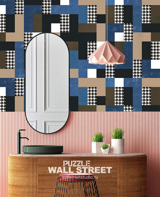 Фотообои в интерьере артикул Puzzle 33, PUZZLE, Wall street Фотообои в интерьере артикул Puzzle 33, PUZZLE, Wall street