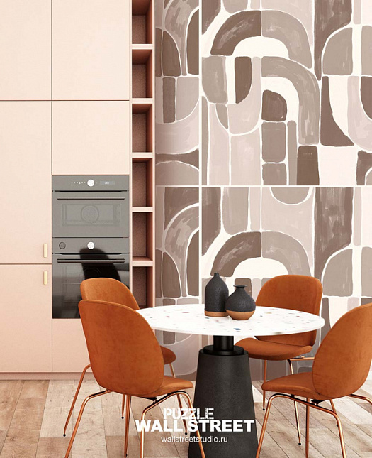 Фотообои в интерьере артикул Puzzle 4, ПАЗЛ / PUZZLE, Wall street