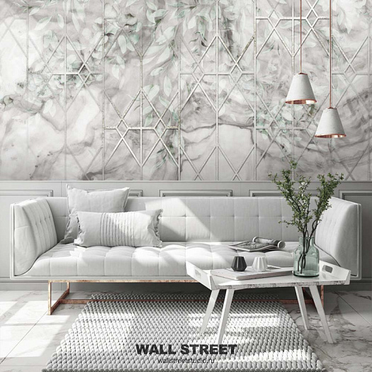 Фотообои в интерьере артикул Fiore 18, ЦВЕТОК / FIORE, Wall street